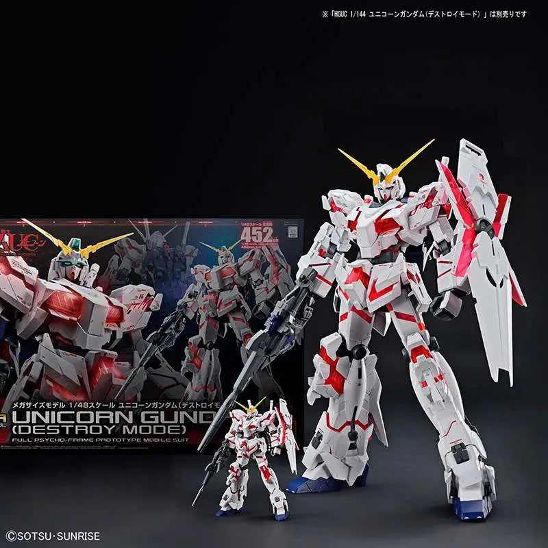 BANDAI - GUNDAM MEGASIZE UNICORN DESTROY 1/48 MODEL KIT 35 cm