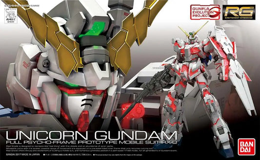 BANDAI - GUNDAM RG UNICORN 1/144 MODEL KIT 13 cm