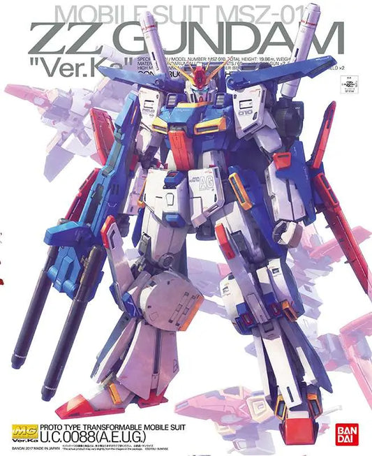 BANDAI - GUNDAM MG ZZ VER KA 1/100 MODEL KIT 18 cm