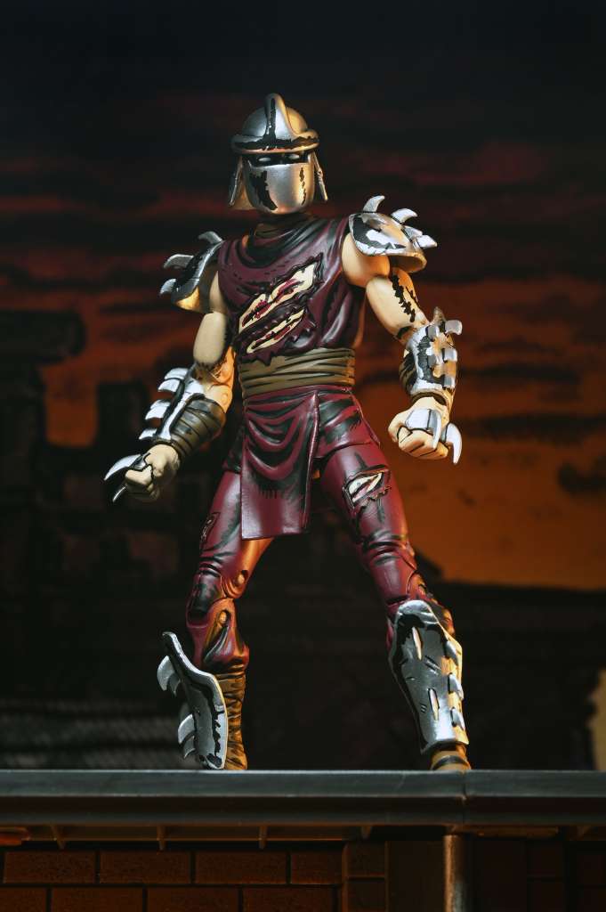 NECA TMNT MIRAGE BATTLE DAMAGED SHREDDER AF ACTION FIGURE 17 cm