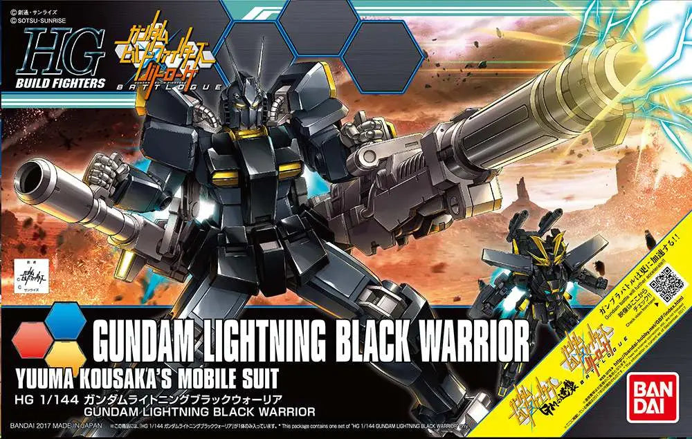 BANDAI - GUNDAM HG BF LIGHTNING BLACK WARR 1/144 MODEL KIT 13 cm