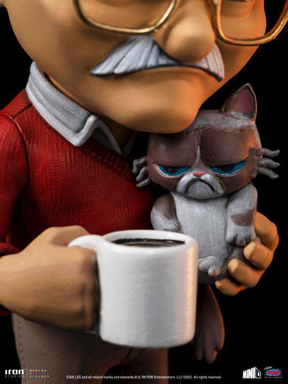 IRON STUDIOS STAN LEE GRUMPY CAT MINICO STATUA 14 cm