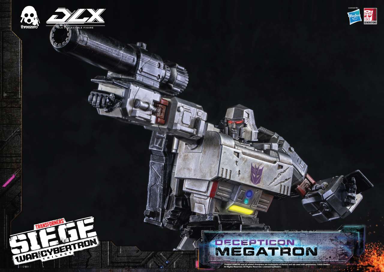 THREEA TOYS/THREEZERO TRANSFOEMERS WAR CYBERTRON TRILOGY DLX MEGATRON AF ACTION FIGURE 25 cm