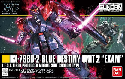 BANDAI - GUNDAM HG BLU DESTINY UNIT 2 EXAM 1/144 MODEL KIT 13 cm