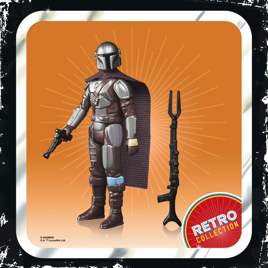 STAR WARS THE MANDALORIAN RETRO COLLECTION ACTION FIGURA 2022 THE MANDALORIAN (BESKAR) 10 CM HASBRO