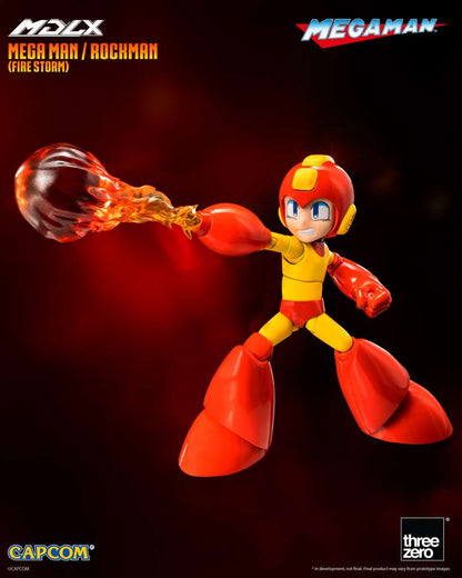 THREEA TOYS/THREEZERO MEGA MAN FIRE STORM MDLX AF ACTION FIGURE 10 cm