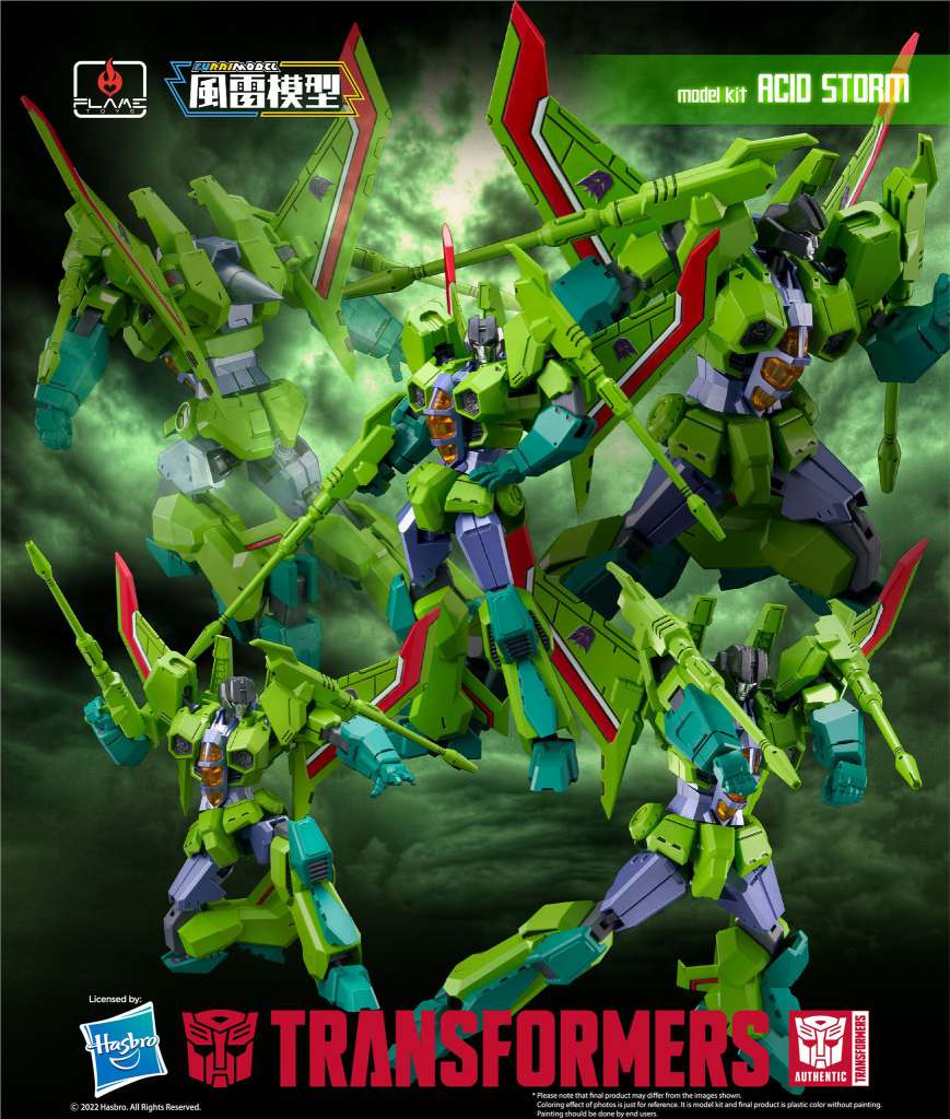 TRANSFORMERS FURAI MODEL PLASTICA MODEL KIT ACID STORM 16 CM FLAME TOYS