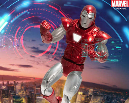 MEZCO TOYS ONE 12 COLL IRON MAN SILVER CENTURION AF ACTION FIGURE 17 cm