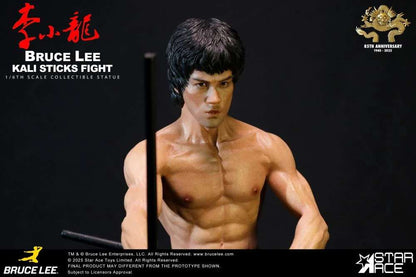 BRUCE LEE KALI STICKS FIGHT DLX BASE ST