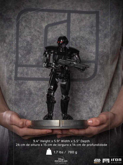 IRON STUDIOS MANDALORIAN DARK TROOPER 1/10 STATUA 24 cm