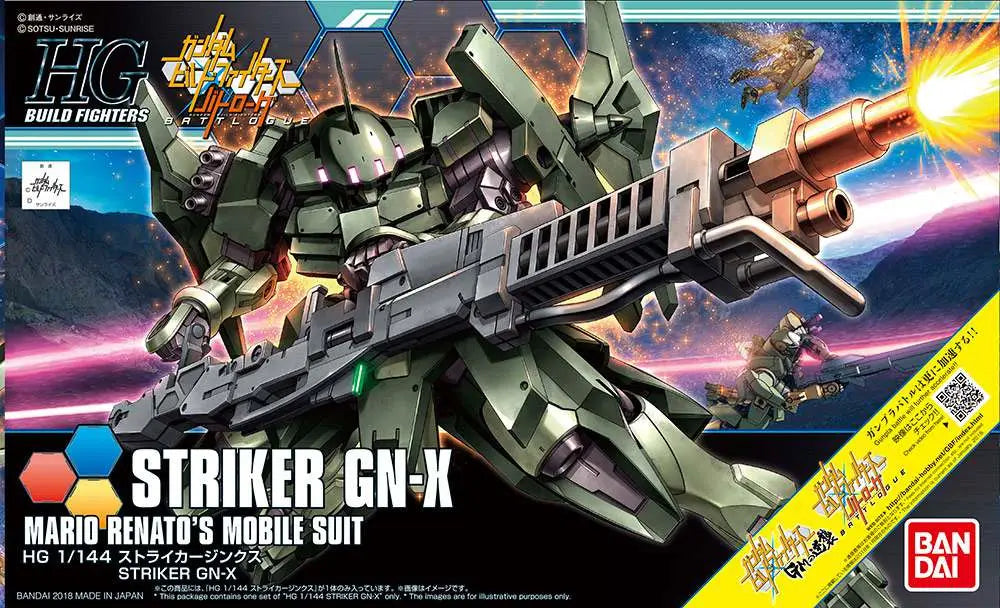 BANDAI HG STRIKER GN X 1/144 MODEL KIT 12 cm