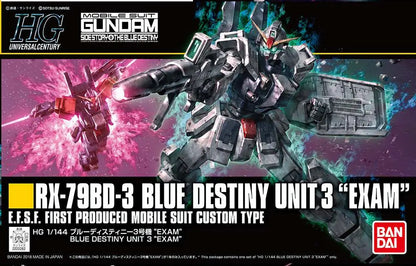 BANDAI HG BLUE DESTINY UNIT3 EXAM 1/144 MODEL KIT 13 cm