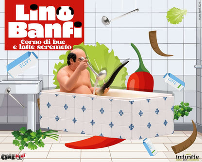 INFINITE STATUE LINO BANFI CORNO DI BUE E LATTE SCREMETO CINEMINI PVC MINI FIGURA 9.5 cm