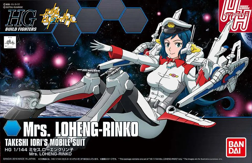 BANDAI HG BF MRS LOHENG RINKO 1/144 MODEL KIT 13 cm