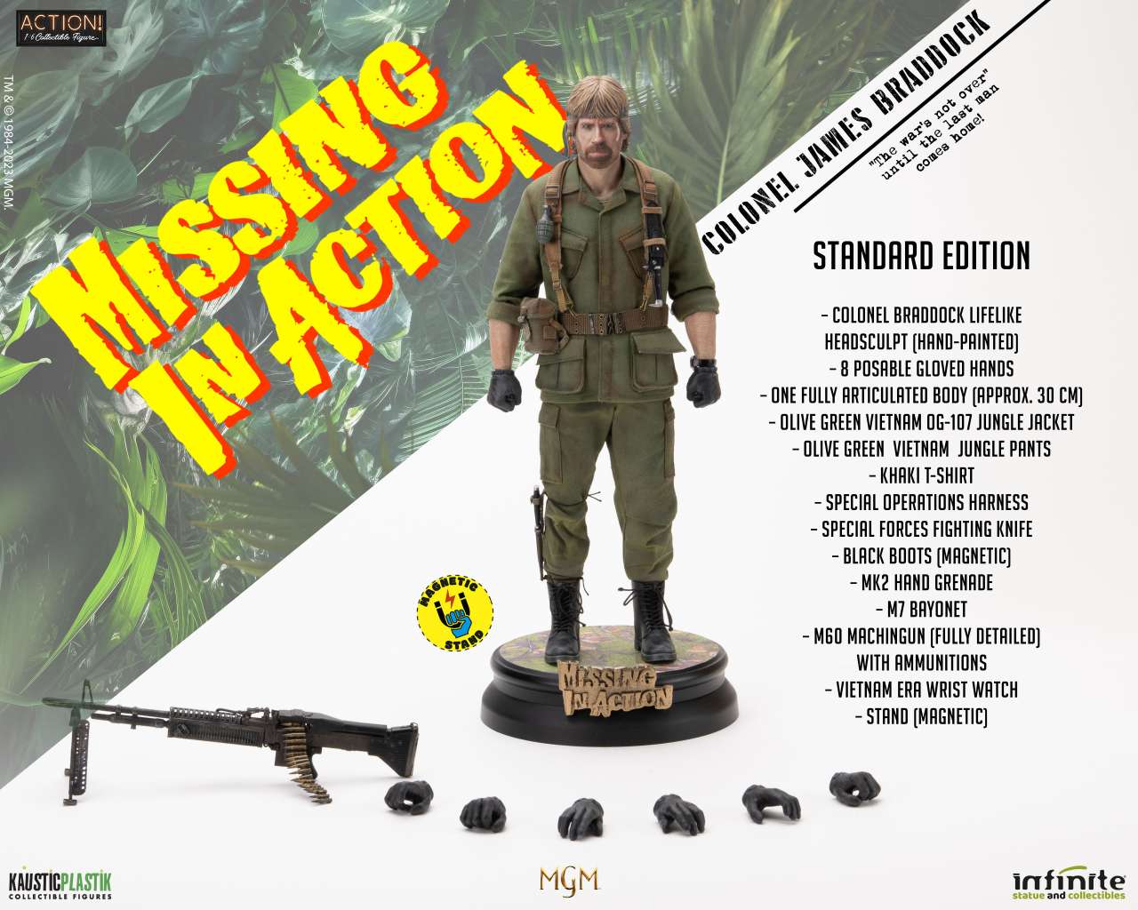 INFINITE STATUE MISSING ACTION COLONEL JAMES BRADDOCK STANDARD EDITION 1/6 ACTION FIGURE 30.5 cm