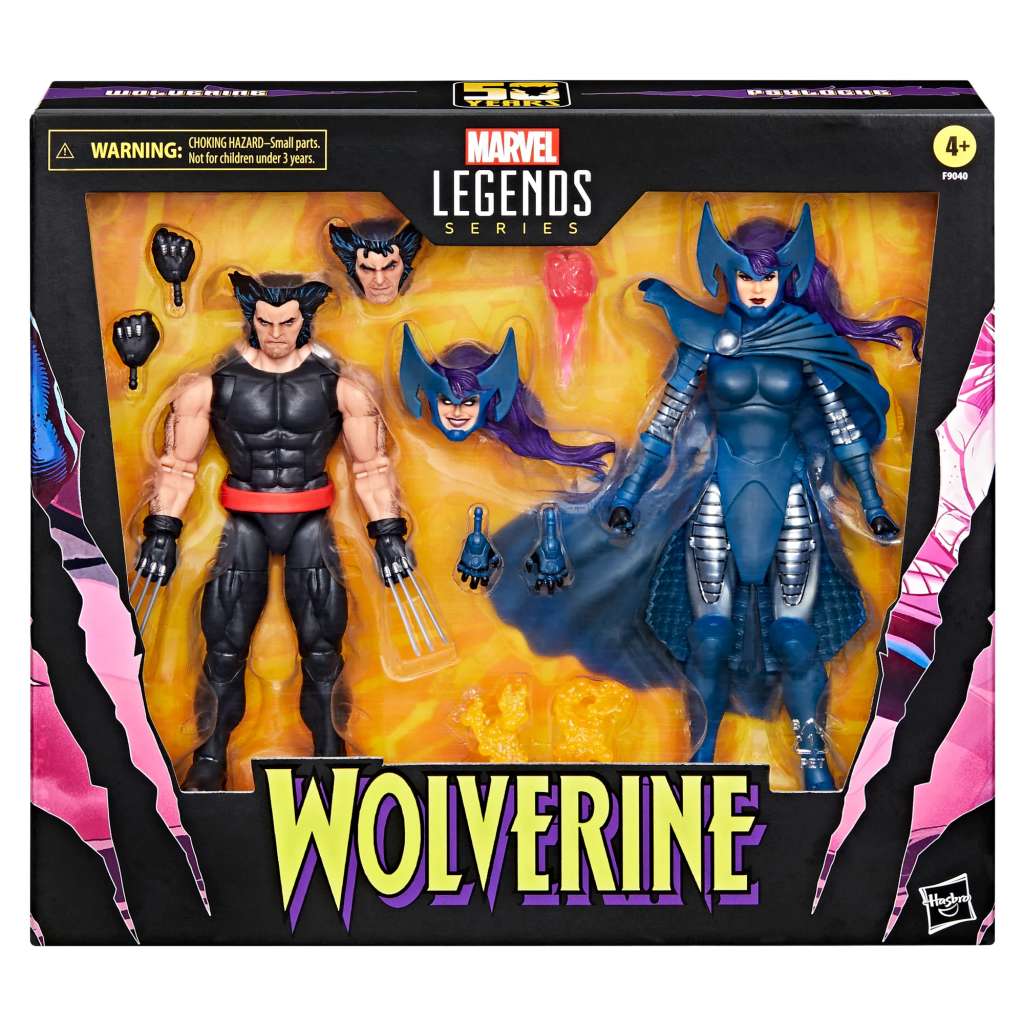 WOLVERINE 50TH ANNIVERSARY MARVEL LEGENDS ACTION FIGURA 2-PACK WOLVERINE & PSYLOCKE 15 CM HASBRO