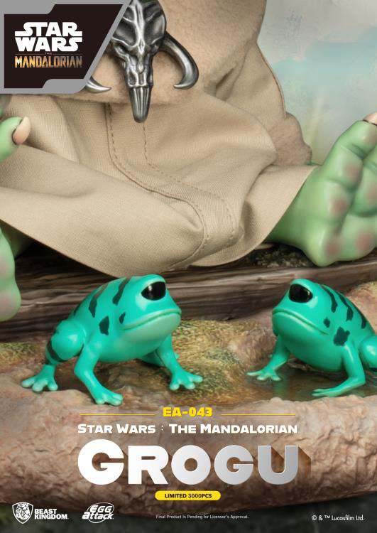 BEAST KINGDOM EGG ATTACK SW MANDALORIAN GROGU STATUA W24xD16.5xH18cm