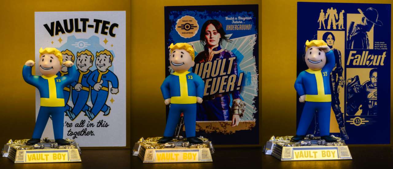 MOVIE MANI FALLOUT VAULT BOY ASS SET (3)