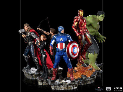 IRON STUDIOS INFINITY SAGA CAP AMERICA NY BATTLE 1/10 STATUA 28 cm