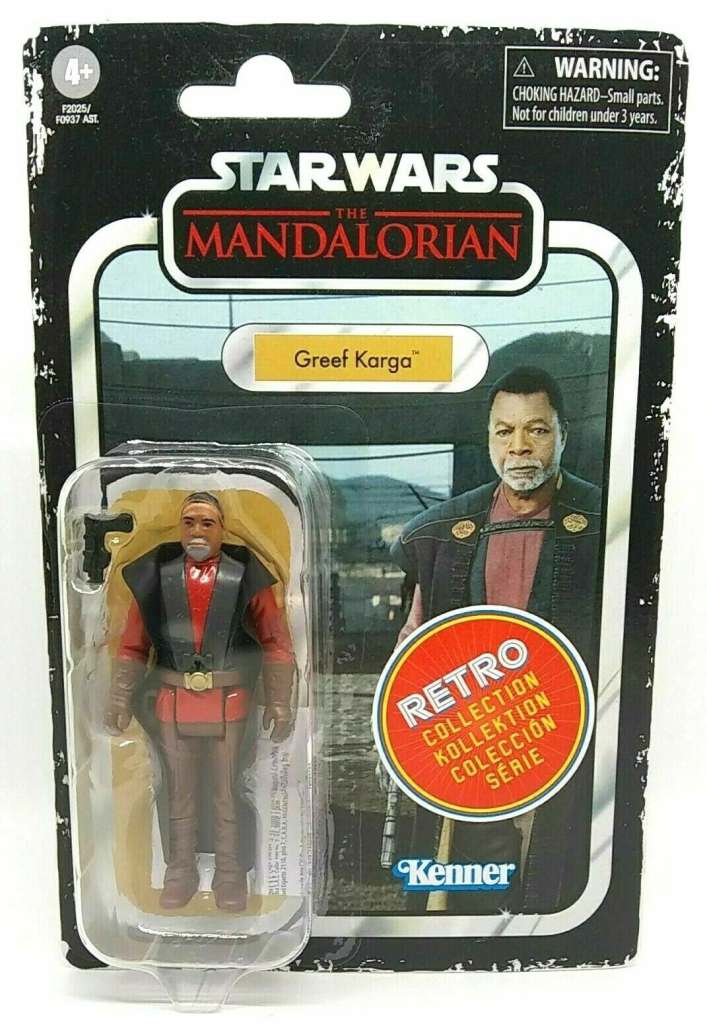 STAR WARS MANDALORIAN GREEF KARGA RETRO FIGURA 9CM HASBRO