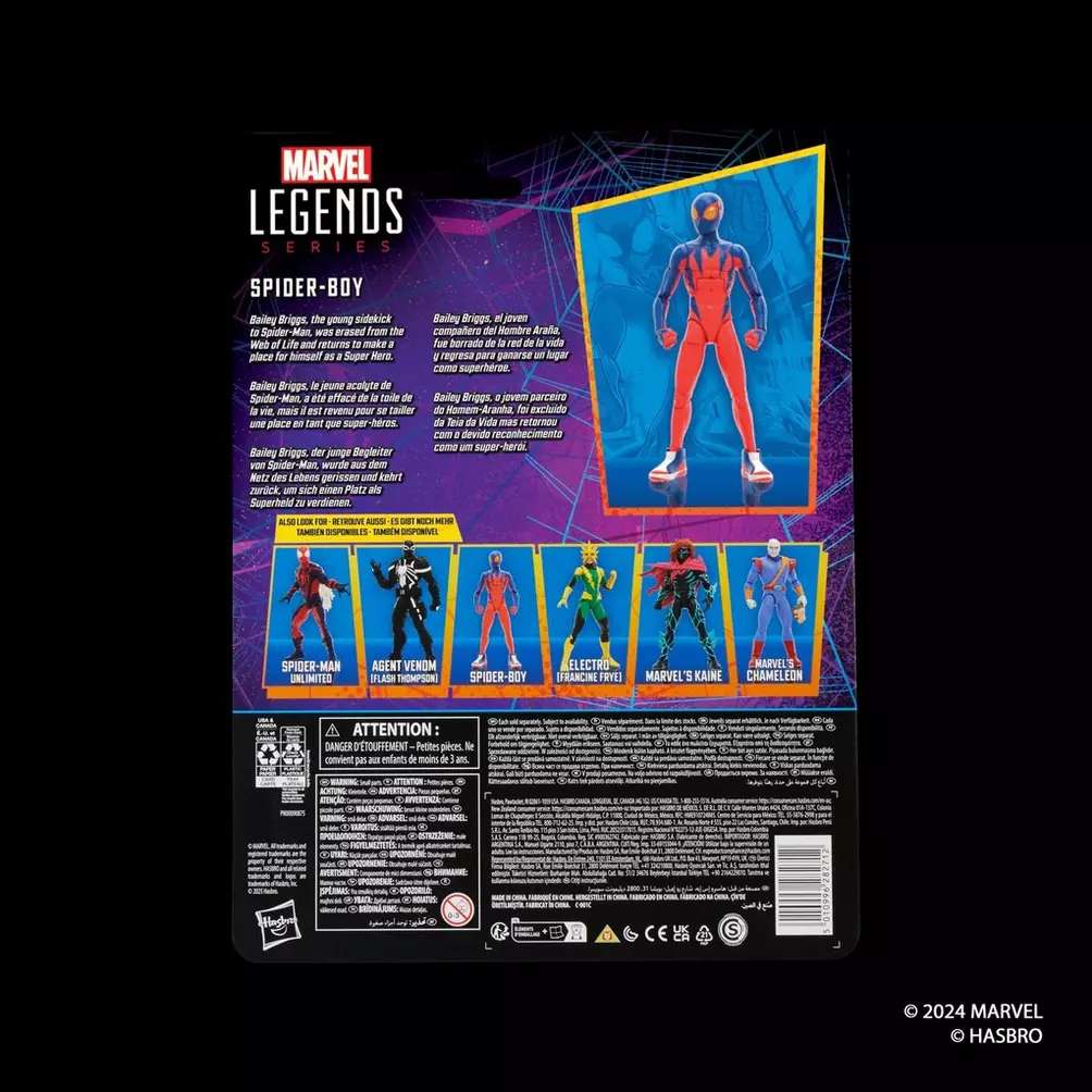 HASBRO SPIDER-MAN - MARVEL LEGENDS VINTAGE SPIDER-BOY ACTION FIGURE