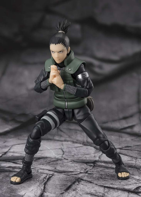 NARUTO SHIPPUDEN S.H. FIGUARTS ACTION FIGURA SHIKAMURA NARA BRILLIANT STRATEGIST 15 CM BANDAI TAMASHII NATIONS