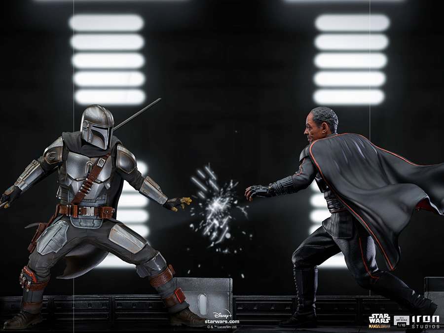 IRON STUDIOS MANDALORIAN MOFF GIDEON ART ST 1/10 STATUA 20 cm