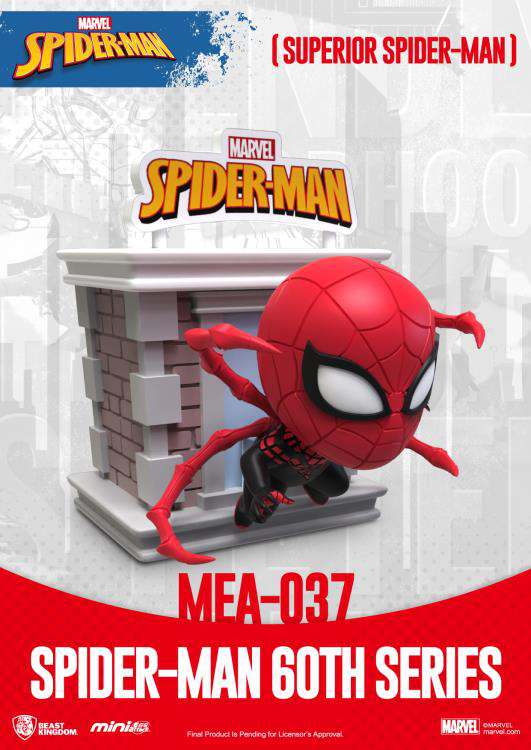 MARVEL MINI UOVA ATTACK FIGURA 8 CM ASSORTMENT SPIDER-MAN 60TH ANNIVERSARY (6) BEAST KINGDOM TOYS