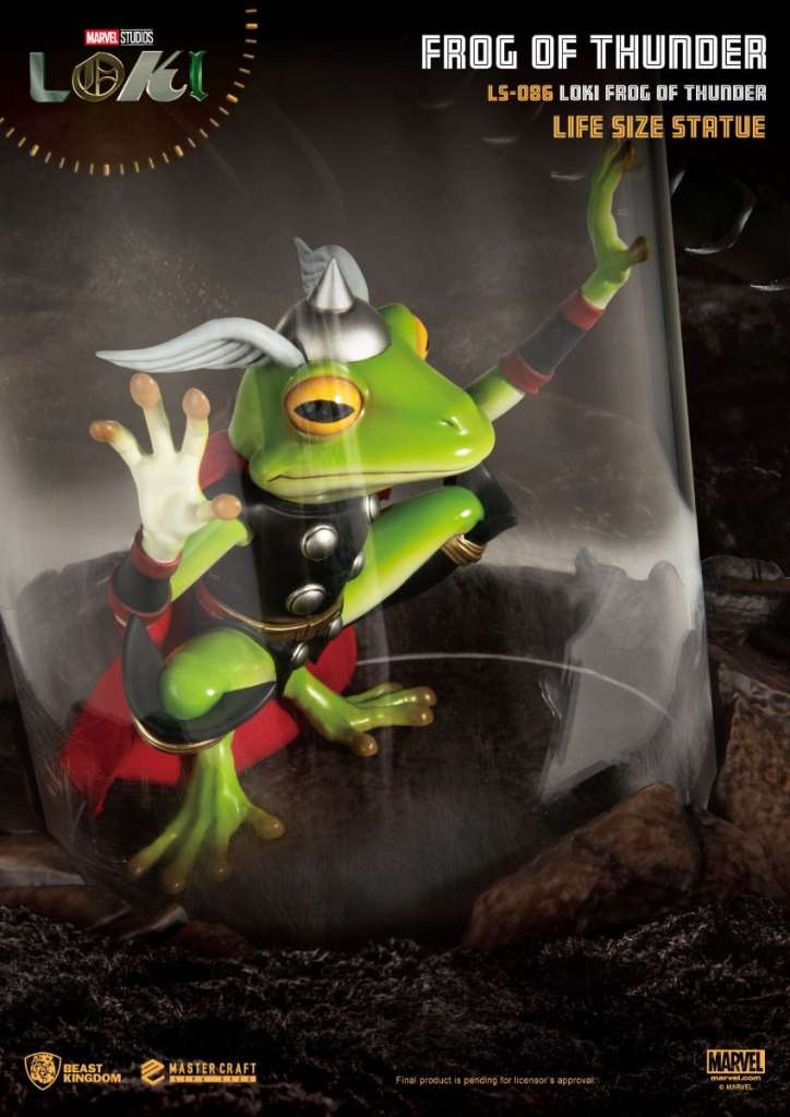 BEAST KINGDOM LOKI FROG THUNDER LIFESIZE STATUA 26 cm