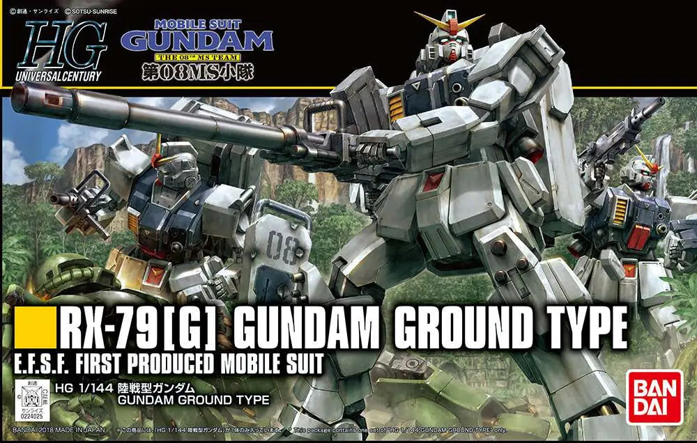 BANDAI - GUNDAM HG GROUND TYPE 1/144 MODEL KIT 13 cm