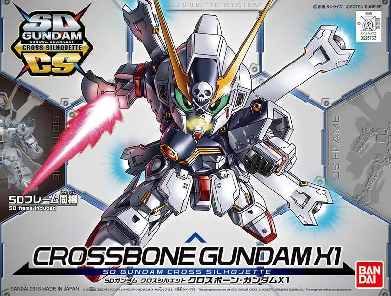 BANDAI - GUNDAM SD CROSS SILHOUETTE CROSSBONE X1 MODEL KIT 7 cm
