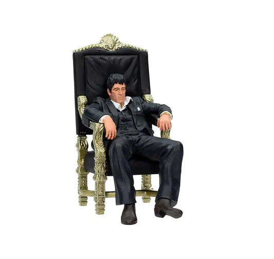 SD TOYS SCARFACE TONY MONTANA HIS CHAIR FIG FIGURA 18 cm