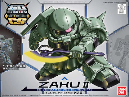 BANDAI SD CROSS SILHOUETTE ZAKU II MODEL KIT 7 cm