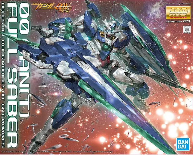 BANDAI MG 00 QANT FULL SABER 1/100 MODEL KIT 12 cm