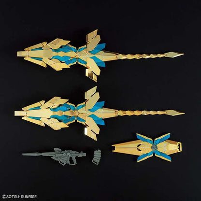 BANDAI - GUNDAM HGUC PHENEX DESTR NAR GOLD 1/144 MODEL KIT 12 cm