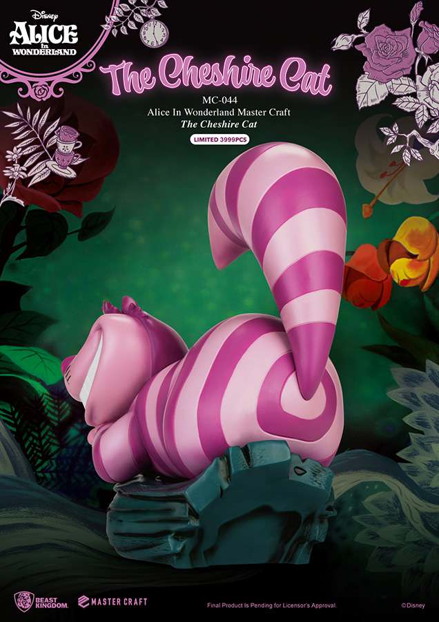 BEAST KINGDOM ALICE WONDERLAND CHESHIRE CAT MC ST STATUA 34 cm