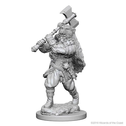 WIZKIDS - MARVEL D&D NOLZUR'S OUS MINIATURES - HUMAN MALE BARBARIAN MINI FIGURA 7.5 cm