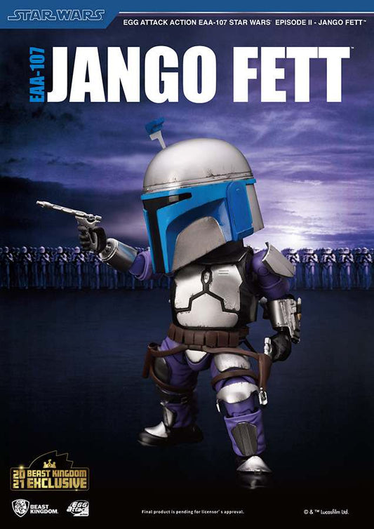 STAR WARS EPISODE II UOVA ATTACK ACTION FIGURA JANGO FETT BK ESCLUSIVA 16 CM BEAST KINGDOM TOYS