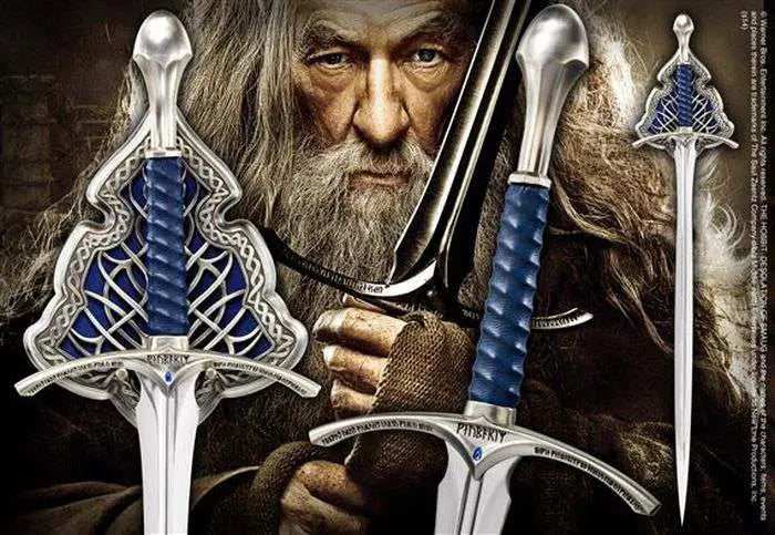 NOBLE COLLECTIONS HOBBIT GLAMDRING SWORD REPLICA