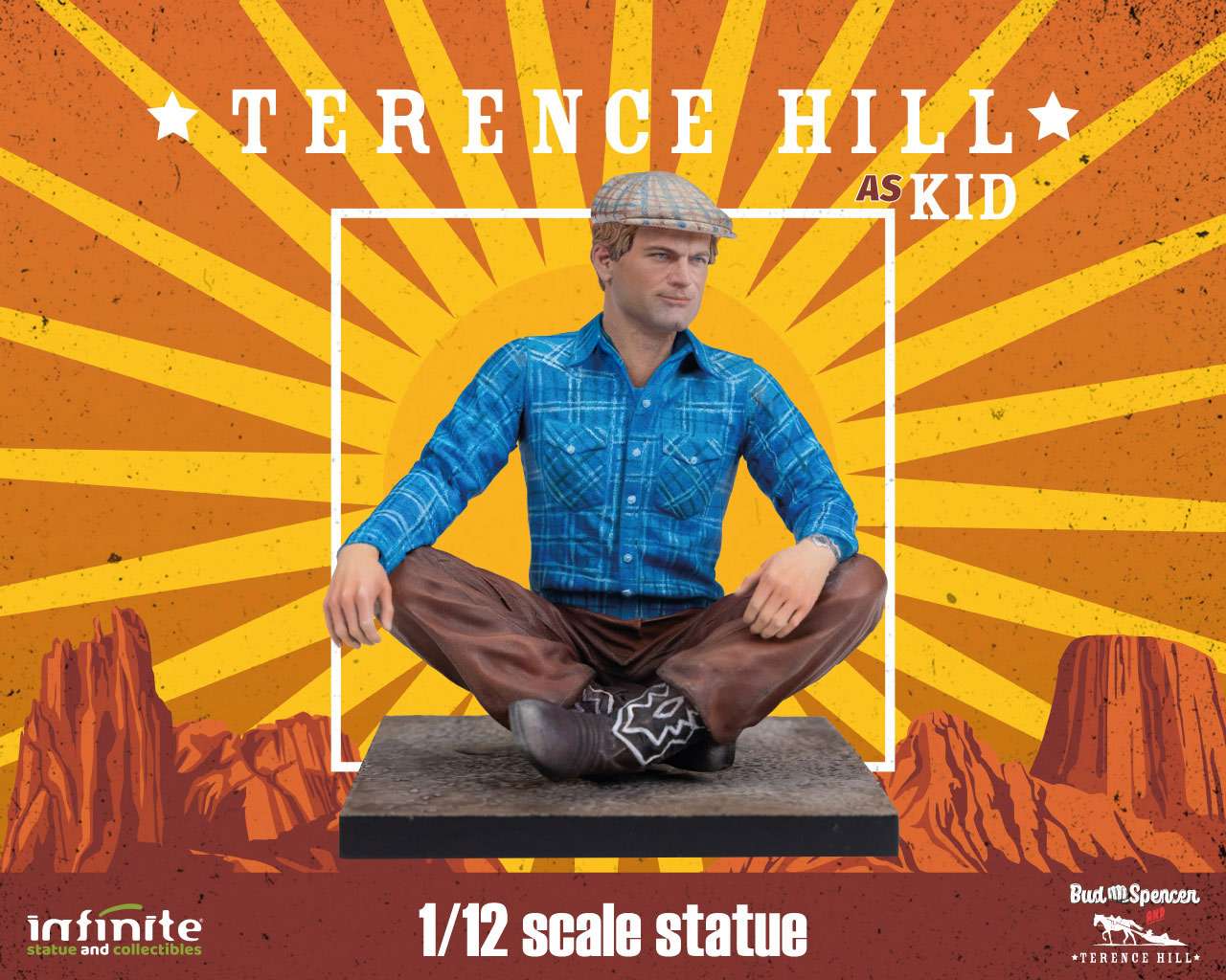 INFINITE STATUE TERENCE HILL AS KID 1/12 STATUA 8h x 7 x 6.5 cm