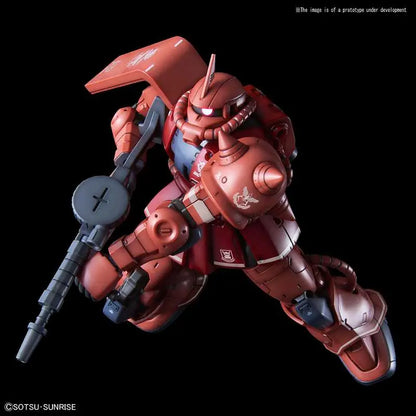 BANDAI HG ZAKU II MS-06S RED COMET VER 1/144 MODEL KIT 13 cm