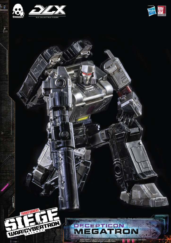 THREEA TOYS/THREEZERO TRANSFOEMERS WAR CYBERTRON TRILOGY DLX MEGATRON AF ACTION FIGURE 25 cm