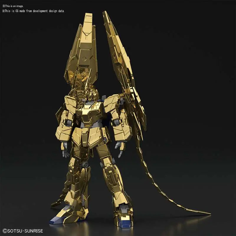 BANDAI - GUNDAM HGUC UNIC PHENEX UNICR GOLD 1/144 MODEL KIT 15 cm