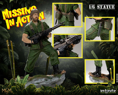 MISSING IN ACTION COLONNELLO JAMES BRADDOCK STATUA 1/6 31CM INFINITE STATUE