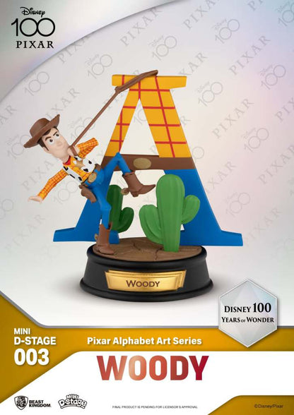 MINI DS DISNEY 100 YERAS PIXAR ALPHABET MINI FIGURA BEAST KINGDOM