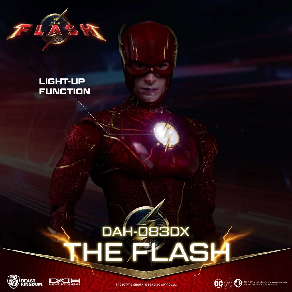 THE FLASH DYNAMIC 8CTION HEROES ACTION FIGURA 1/9 THE FLASH DELUXE VERSION 24 CM BEAST KINGDOM TOYS