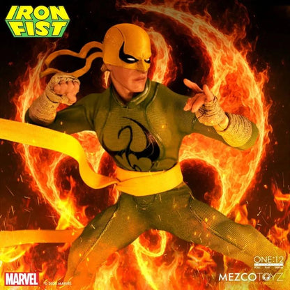 MEZCO TOYS IRON FIST - MARVEL ONE 12 COLL AF RERUN ACTION FIGURE 16 cm