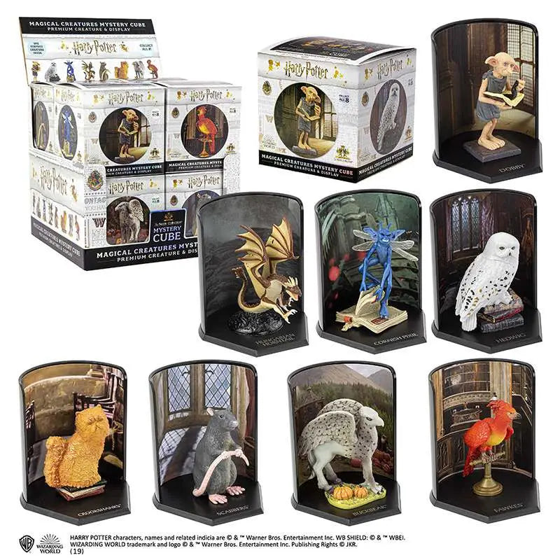 NOBLE COLLECTIONS HP MAGICAL CREATURES MYSTERY CUBE (8) MINI FIGURA 7.5 cm