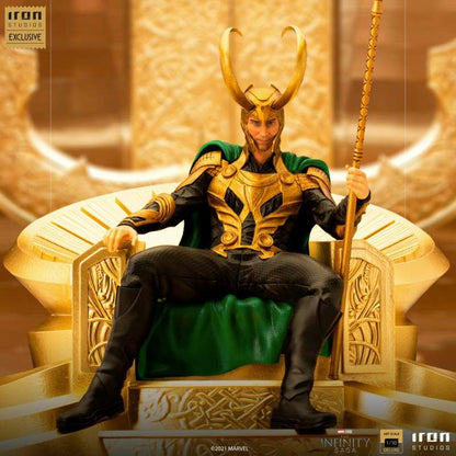 IRON STUDIOS LOKI INFINITY SAGA DLX ART SCALE 1/10 STATUA 28 cm