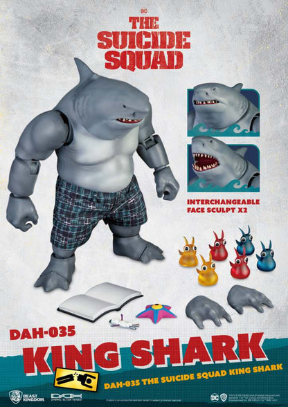 THE SUICIDE SQUAD DYNAMIC 8CTION HEROES ACTION FIGURA 1/9 KING SHARK 21 CM BEAST KINGDOM TOYS
